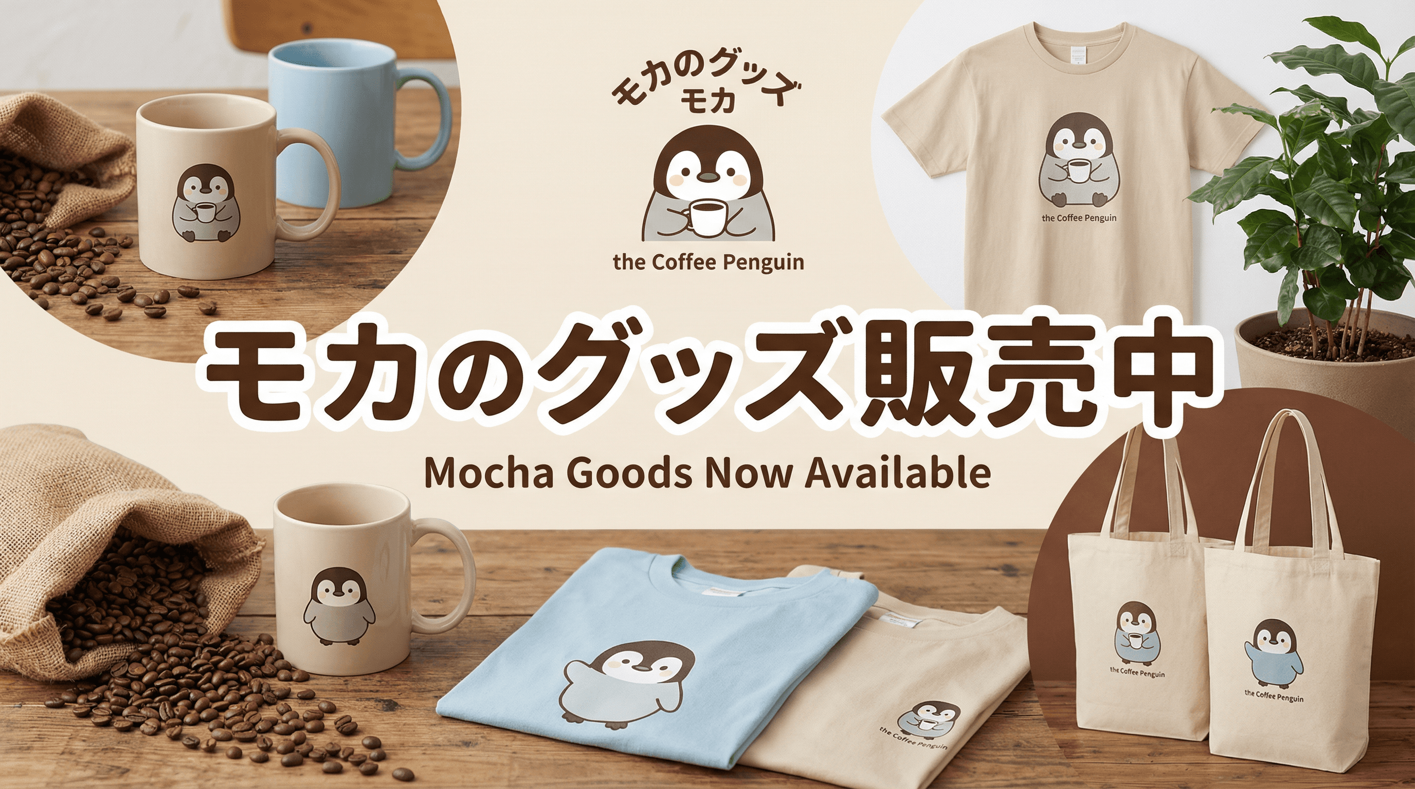 モカのグッズ販売中