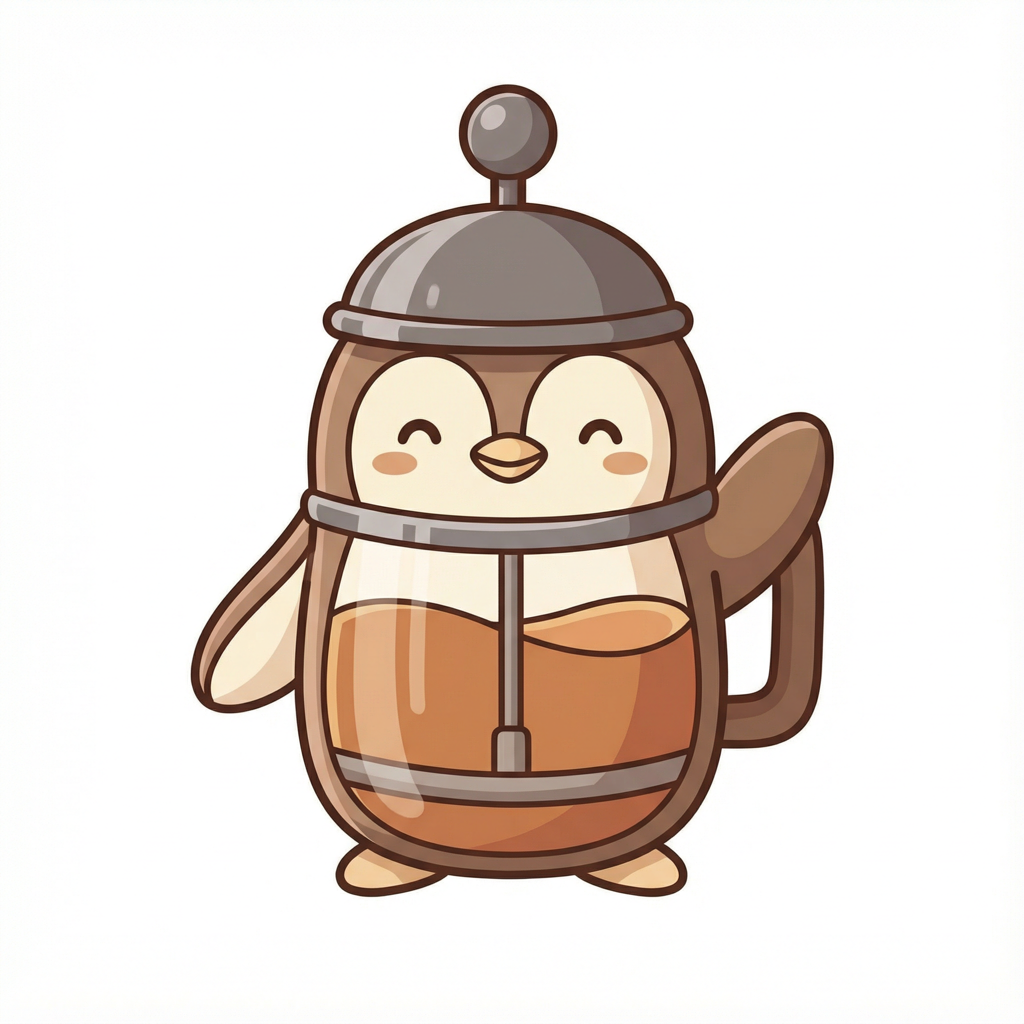 Coffee Penguin's Logo ヘビーウェイトTシャツ